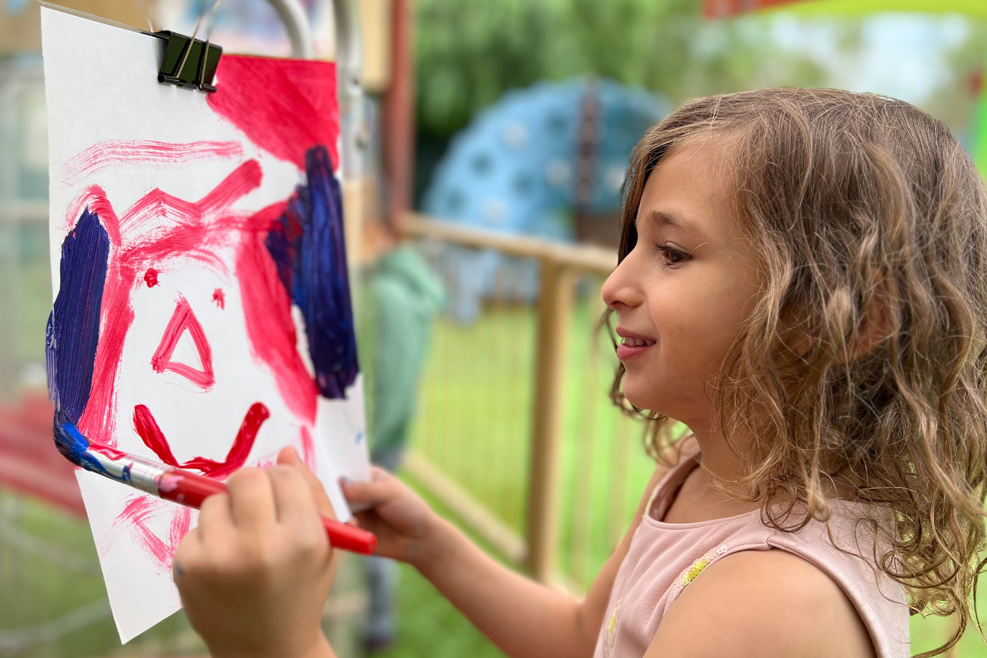 Preschool Corona-Outdoor-Art